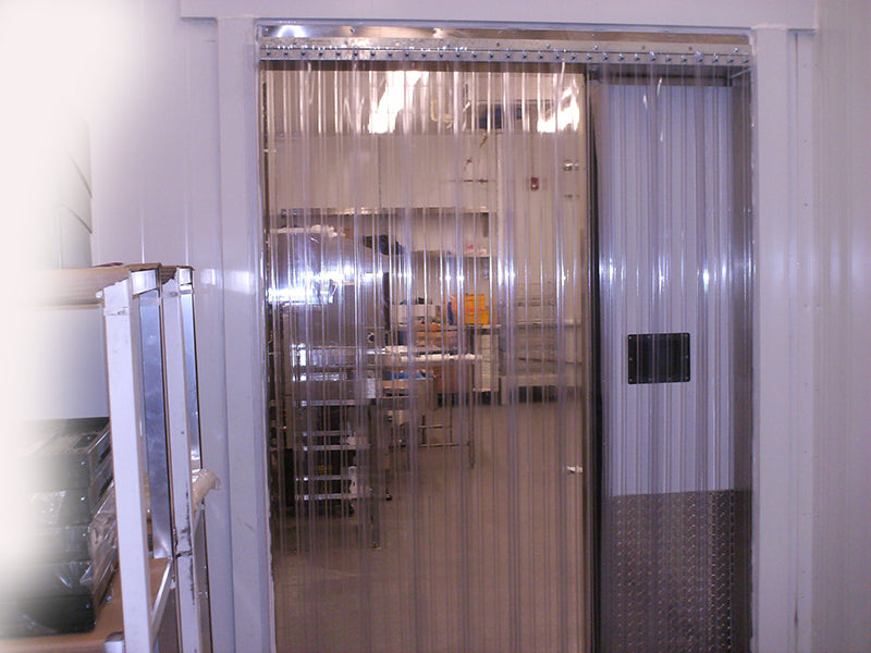 Walk-in Cooler / Freezer Strip Door Curtain Complete Kit