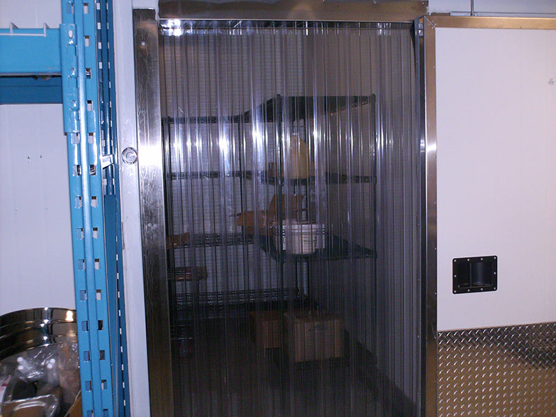 Walk-in Cooler / Freezer Strip Door Curtain Complete Kit
