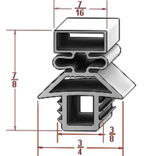 Traulsen RHT332WP Door Gasket Part - Size 23-1/2 x 59-1/2 Compatible with Traulsen SER-27566-00