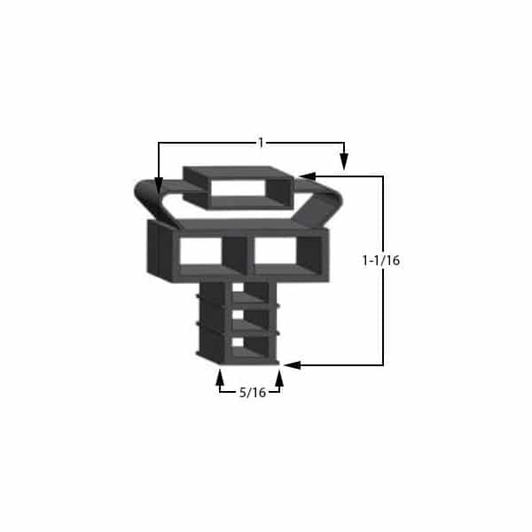 Randell 9220327M Door Gasket Part - Size 21-1/2 x 24-1/4