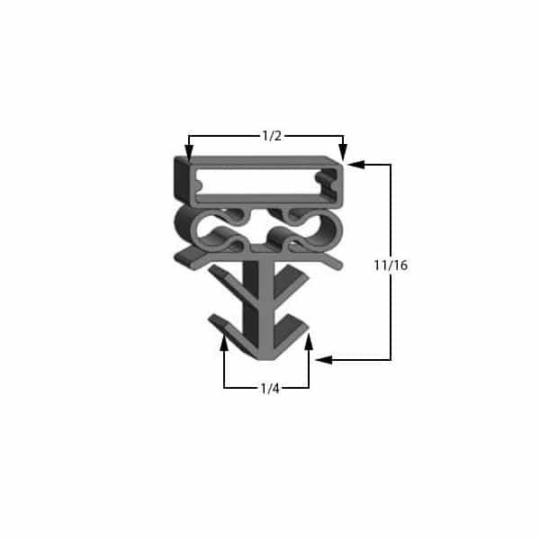 Traulsen 341-42090-02 Door Gasket - Size 23-1/2 x 59-3/4 Compatible with Traulsen 341-42090-02
