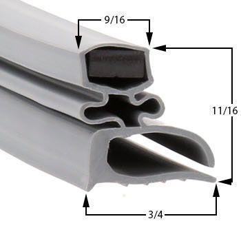 Randell 9215327M Door Gasket Part - Size 15-1/4 x 24-1/4