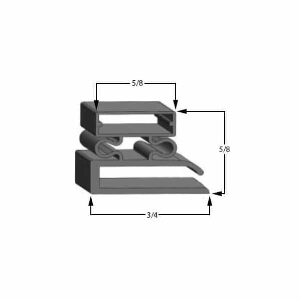 Traulsen 43493 Door Gasket - Size 29-1/2 x 23-1/2 Compatible with Traulsen 43493