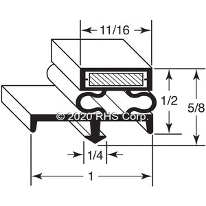 44-102, 003722 , NORLAKE, GASKET, 38-1/2