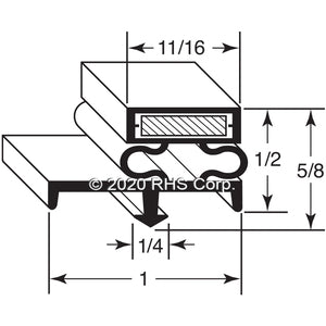 44-100, 003723 , NORLAKE, GASKET, 32-3/4