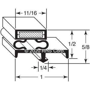 44-080, 44-080 , NORLAKE, GASKET, 28-5/8