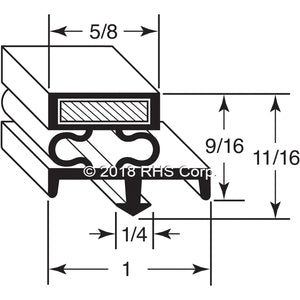 44-458, 152412 , NORLAKE, GASKET, 22-3/4