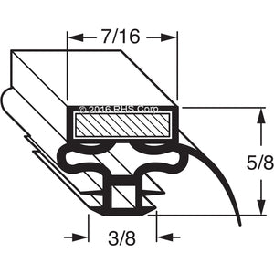 44-302, 146586 , NORLAKE, GASKET, 24-3/8