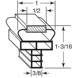 53-300, IN GSK1070 , RANDELL, GASKET, 7-5/16 X 24-7/8 P/I Compatible with  RANDELL  IN GSK1070