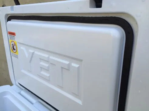 Roto Molded Cooler Gasket Fits Most Brands 65 - 110 Ot Size - 8 Ft Lid Gasket - Tool-less DYI Push In Install