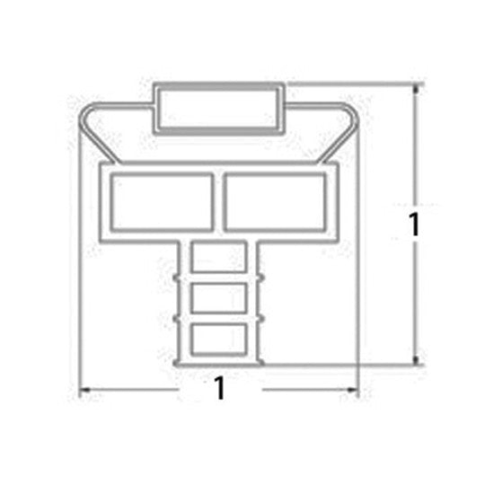 Randell 20105SCM Compatible Door Gasket