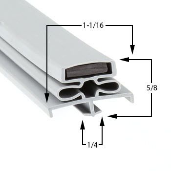 Traulsen G31013 Cooler / Freezer / Refrigerator Compatible Door Gasket Part# (341-41215-00)