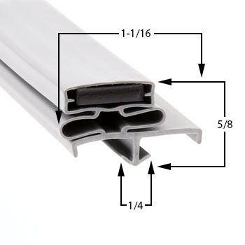 Continental 2F Cooler / Freezer / Refrigerator Compatible Door Gasket Part# (2-723)