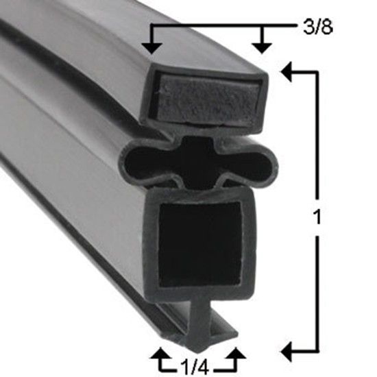 True Part# 872598 Cooler / Freezer / Refrigerator Compatible Door Gasket