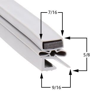 Hobart  Compatible U3 Cooler / Freezer / Refrigerator Door Gasket Part# (280984-5)