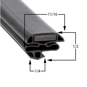 Master-Bilt Part# 37-01189 Cooler / Freezer / Refrigerator Compatible Door Gasket