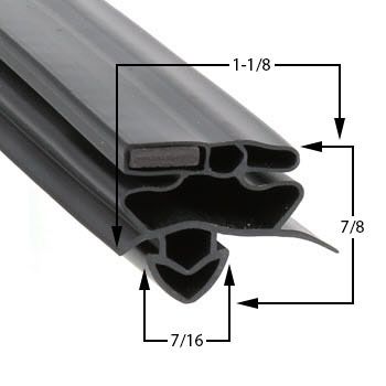 True TS-49G Cooler / Freezer / Refrigerator Compatible Door Gasket Part# (811125)