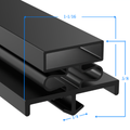 1309-P11 by Strivide® Magnetic Door Gasket Fits UTILITY® Under Counter Prep Units - 16 15/16" x 30 1/2" Replaces UTILITY® 1309-P11