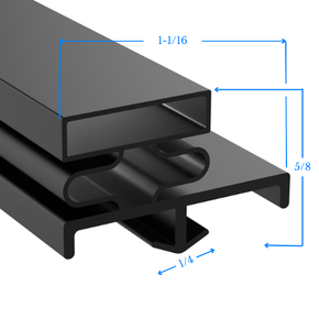 25-1-4x58-1-2 by Strivide® Magnetic Door Gasket Fits VULCAN-HART® Under Counter Prep Units - 25 1/4" x 58 1/2" Replaces VULCAN-HART® 25-1-4x58-1-2