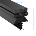 22519-1075 by Strivide® Magnetic Door Gasket Fits VOLLRATH® Walk-in Doors - 78" x 36" Replaces VOLLRATH® 22519-1075