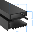 4.18E 11 by Strivide® Magnetic Door Gasket Fits STANLEY KNIGHT® Under Counter Prep Units - 31 1/8" x 56 9/16" Replaces STANLEY KNIGHT® 4.18E 11