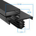 1701289 by Strivide® Magnetic Door Gasket Fits DELFIELD® Under Counter Prep Units - 24" x 30" Replaces DELFIELD® 1701289