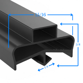 170-1065 by Strivide® Magnetic Door Gasket Fits DELFIELD® Drawers - 7 3/8" x 24 3/16" Replaces DELFIELD® 170-1065