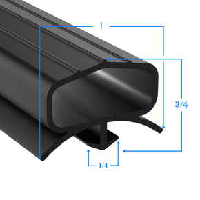 24-1-2x79 by Strivide® Magnetic Door Gasket Fits VULCAN-HART® Under Counter Prep Units - 24 1/2" x 79" Replaces VULCAN-HART® 24-1-2x79