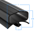 712-024D-03 by Strivide® Magnetic Door Gasket Fits BEVERAGE-AIR® 712-024D-03®- 15" x 57"
