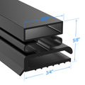 13 by Strivide® Magnetic Door Gasket Fits LA ROSA® 13®- 21 1/8" x 21 1/8"