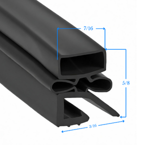 280984-2 by Strivide® Magnetic Door Gasket Fits HOBART® QSA3®- 24 1/2" x 29 5/8"
