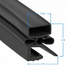 280984-2 by Strivide® Magnetic Door Gasket Fits HOBART® Q3®- 24 1/2" x 29 5/8"