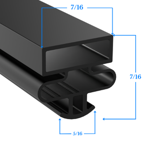 5076295 by Strivide® Magnetic Door Gasket Fits TYLER® Reach In Units - 58 5/8" x 27 3/8" Replaces TYLER® 5076295