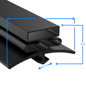 10-0822-01 by Strivide® Magnetic Door Gasket Fits UNIVERSAL NOLIN® Reach In Units - 63 1/4" x 24" Replaces UNIVERSAL NOLIN® 10-0822-01