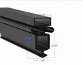 810995 by Strivide® Magnetic Door Gasket Fits TRUE® Reach In Units - 54 1/8" x 25 1/8" Replaces TRUE® 810995