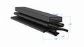 810815 by Strivide® Magnetic Door Gasket Fits TRUE® 810815®- 13 1/4" x 26 3/8"