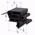 29-1-2x32 by Strivide® Magnetic Door Gasket Fits GLASTENDER® Drawers - 11 3/4" x 18 5/8" Replaces GLASTENDER® 29-1-2x32