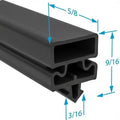 50841902 by Strivide® Magnetic Door Gasket Fits VICTORY® Under Counter Prep Units - 26 3/4" x 61" Replaces VICTORY® 50841902