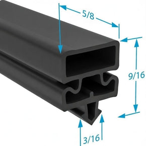 50841902 by Strivide® Magnetic Door Gasket Fits VICTORY® Under Counter Prep Units - 26 3/4" x 61" Replaces VICTORY® 50841902