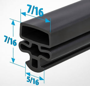 5608388 by Strivide® Magnetic Door Gasket Fits TYLER® Reach In Units - 62" x 21 1/2" Replaces TYLER® 5608388