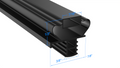 1701193 by Strivide® Magnetic Door Gasket Fits DELFIELD® Drawers - 11" x 30" Replaces DELFIELD® 1701193