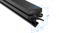 41448-01 by Strivide® Magnetic Door Gasket Fits TRAULSEN® Under Counter Prep Units - 29 1/2" x 22 5/8" Replaces TRAULSEN® 41448-01