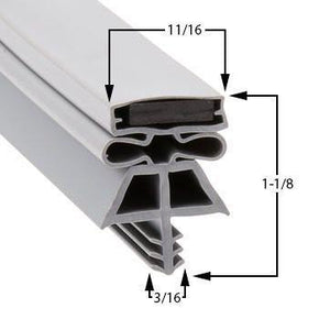 International Cold Storage 24484 Door Gasket - Size 38 x 79 Compatible with International Cold Storage 24484