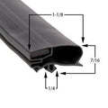 02-14160-2022 by Strivide® Magnetic Door Gasket Fits ANTHONY® 02-14160-2022®- 27 1⁄4" x 71 7⁄8" D2D"