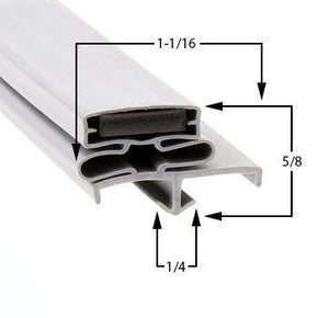 32-1893, 341-60083-00 TRAULSEN Magnetic Door Gasket 22 7⁄8" x 60" Compatible with TRAULSEN  341-60083-00