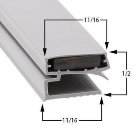 Atlas Metal 21 x 24 3/4 Door Gasket - Size 21 x 24-3/4 Compatible with Atlas Metal 26x48