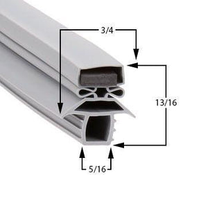 Traulsen UR30HT Door Gasket Part - Size 23-1/2 x 59-1/2 Compatible with Traulsen SER-27566-00