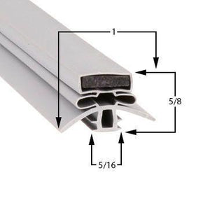Foster 38 1/4 x 78 1/2 Door Gasket - Size 38-1/4 x 78-1/2 Compatible with Foster 12-7-8x48-3-4