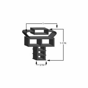 Randell 20105SCM Door Gasket Part - Size 7-5/8 x 29-1/4 Compatible with Randell IN-GSK196