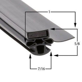Turbo Air TSR-49 Door Gasket Replacement Kit 2 x Part #30223L0212 Size 25 1/2 x 53 1/2 Black Narrow Gasket B00EMZ4TEW Compatible with Turbo Air 30223L0212